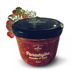 Paradajkový džem s bazalkou a chilli